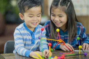 Montessori Children Learning
